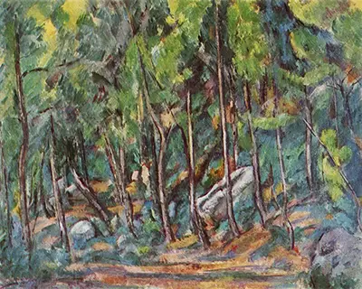 Forest Interior of Fontainebleau Paul Cezanne